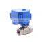 TF stainless steel brass BSP NPT motorized flow leak detector control valve  electric actuator ball valve 12v 24v 110v 220v