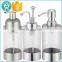 Free sample 200ml 280ml 300ml 350ml 450ml acrylic clear liquid soap plastic hand dispensers bottle