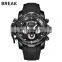 BREAK 5601 Men'S Fashion Casual Silicone Quartz Auto Date Luminous Pointer Watch