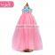 2015 best selling pink color dress for little princess