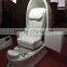 2016 white egg shape with pink massage seat pedicure chair