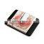 New design nappa leather credit card holder with money clip