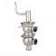 Sanitary stainless steel manual  reversing valve divert seat valve