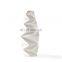 Wholesale Vase Jarrones Decorativos Origami Shapoed Prismatic White Small Ceramic Vase For Korean Decoration Home Decor