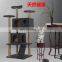 Low moq 2021 New hot sale wooden cat scratcher tree tower triangle protection round toy ramp supplier