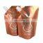 custom printing fish soy sauce container food retort pouch aluminum foil golden packaging bag stand up pouch with spout