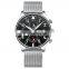 NIBOSI Men's Watches Military Luxury Brand Watch Mens Quartz Mesh Band Fashion Chronograph Luminous Watch 2368 2020 Glass Men