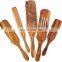 Wooden Spoons Kitchen Tool Cooking Spoons Wood Spurtle Set of 5 for Cooking