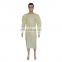 China Factory PP SMS SMMS Disposable Nonwoven Isolation Gown Patient Gown