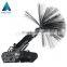 Pipe duct cleaning equipment cleaner robot in brush