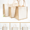 ECO Wholesale ODM No MOQ Personalize linen bags/Burlap Gift Shopping Jute Tote Bag/bolsas de yute