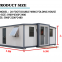 Luxury Oem Factory Low Price 2025 Extended Container House Expandable Prefab Living 20ft 40ft With 3 Bedrooms