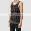 Custom Mens Low Scoop Neckline Leopard Print Graphic Tank Top
