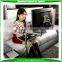 Portable standing sitting computer desk height adjustable angle rotatable