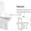 Fashion Design Sanitary Ware siphonic Two Piece Ceramic