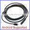 6 White LED Adjustable Brightness VGA COMS Camera Micro USB Endoscope Android