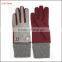 Ladies fashion cheap leather & woolen gloves