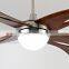 Wooden Blade Antique False Ceiling Fan With LED Light