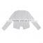 White lady long sleeve top overall coat dress oem clothes design factory