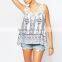 Lure lady summer beach blouse designs dress oem apparel supplier