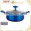 Metallic Shallow Casserole Blue color