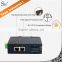 Duplicate supply single mode 10/100M 2 port fast ethernet industrial switch