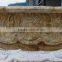 High Quality Hand Carved Beige Travertine Fireplace Mantel