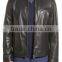 Dark brown genuine leather jacket