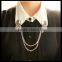 Bird Wing crystal Collar Clip Collar Chain Cardigan Clips Collar Sweater Guard