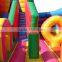kids inflatable fun city, clown slide and castle with best prices