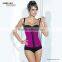 Pink shaper latex vest waist cincher