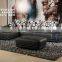 New Design Parlour Bedroom Elastic Black Shaggy Carpet