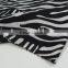 black white zebra pattern polyester milk fiber Spandex print jeans manufacturers china