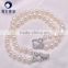 Latest Design small size 5-6mm Cultured fresh water pearl bracelet with sterling silver S925