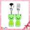 wholesale promotional products China design for baby lovely form spoon and fork set stainless steel spoon and fork