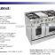 Double oven 48 inch gas range with 6 burner