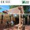 pergolas & bridge for outdoor or car wood plastic material