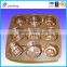 Clear plastic chocolate boxes wholesale/transparent chocolate packaging boxes for gold chocolate box