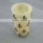 3"*6" England pattern carved flameless pillar led candle