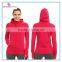 cotton french terry zip up gym hoody for lady