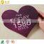 High quality beautiful heart shape handmade greeting card