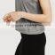 Custom design fashion women tops sleeveless round neck plain crop tops wholesale