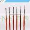 ANY Professional Nail Art Beauty Competetion 6PCS Rosewood Nail Polish Brush Set
