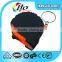 1M/6mm printing logo ABS case mini measure tape for key chain with one stop