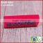 Custom red embossed black logo silicone label tag for clothing shoes