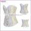 4 Steel Boned Plus Size Latex Waist Training Cincher Corset Bustier