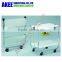 Folding Serving cart Foldable metal-tier serving trolley