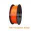 3D Printer Material Filament ABS t-shirt 3d printer Transparent Orange