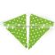 Personalised lime green and white paper Bunting Flag Banner for birthday decoration