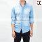 latest designs for denim wrinkle free man shirt china wholesale JXF132